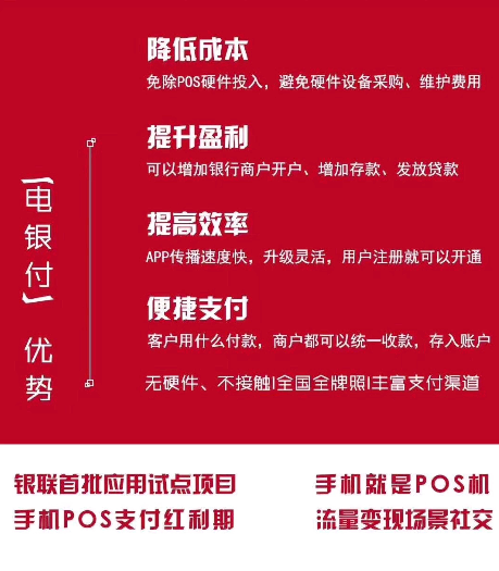 电银付丨一款可完全替代POS机的移动APP